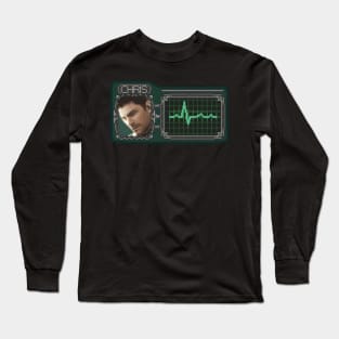 Chris Redfield Pixel Art Long Sleeve T-Shirt